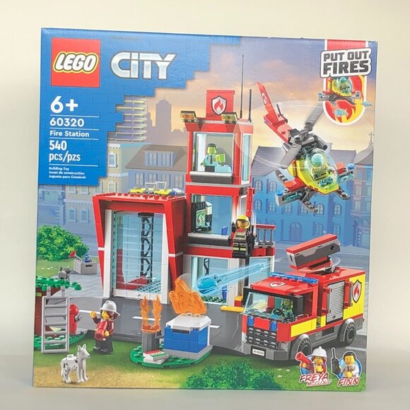 Lego Brand New City Fire Station 60320 Building Toy Set - Picture 6 of 11